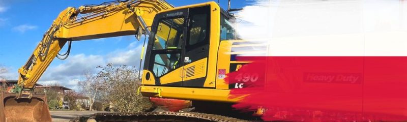 Koparko-ładowarka mini Komatsu